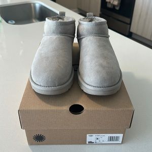 Classic Ultra Mini Uggs - GOAT color, Women’s 8